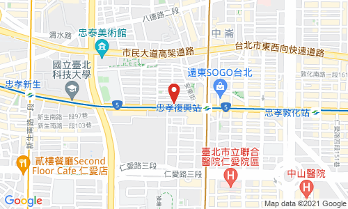 106臺北市大安區忠孝東路３段253號8樓